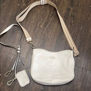 Kate Spade Cream Textured Crossbody Bag